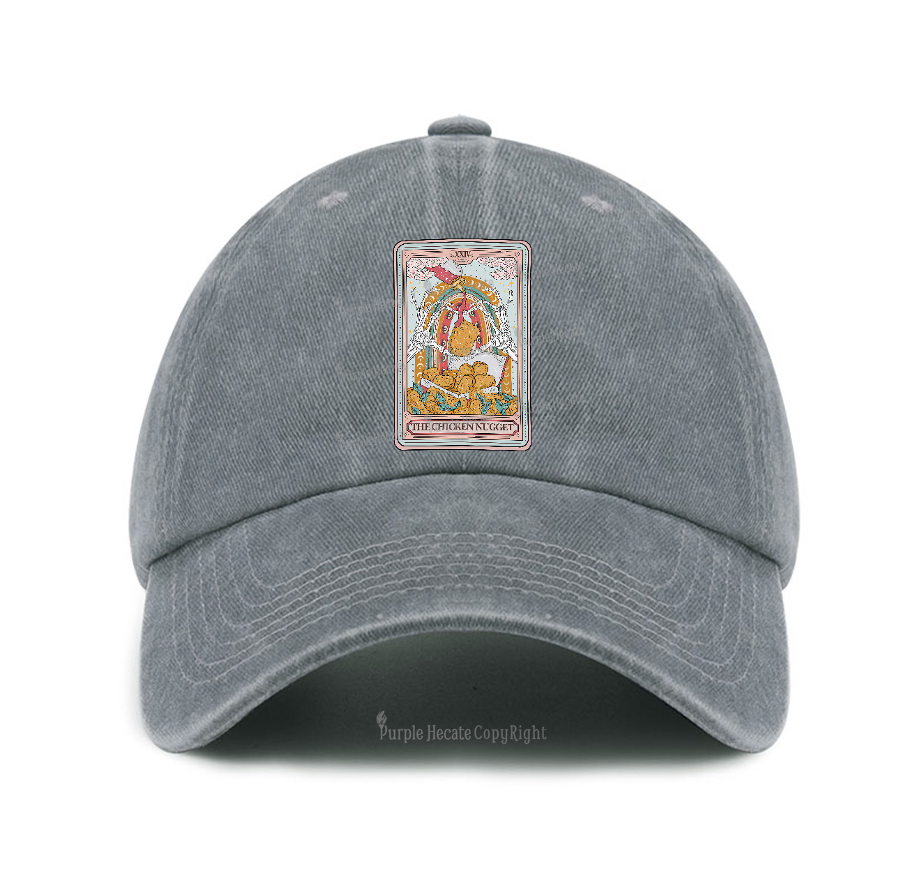 Purplehecate The Chicken Nugget Tarot Baseball Cap