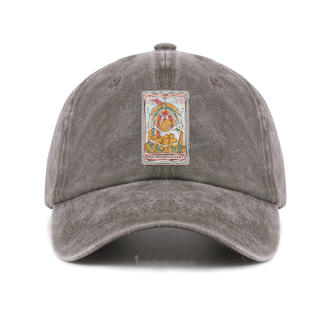 Purplehecate The Chicken Nugget Tarot Baseball Cap