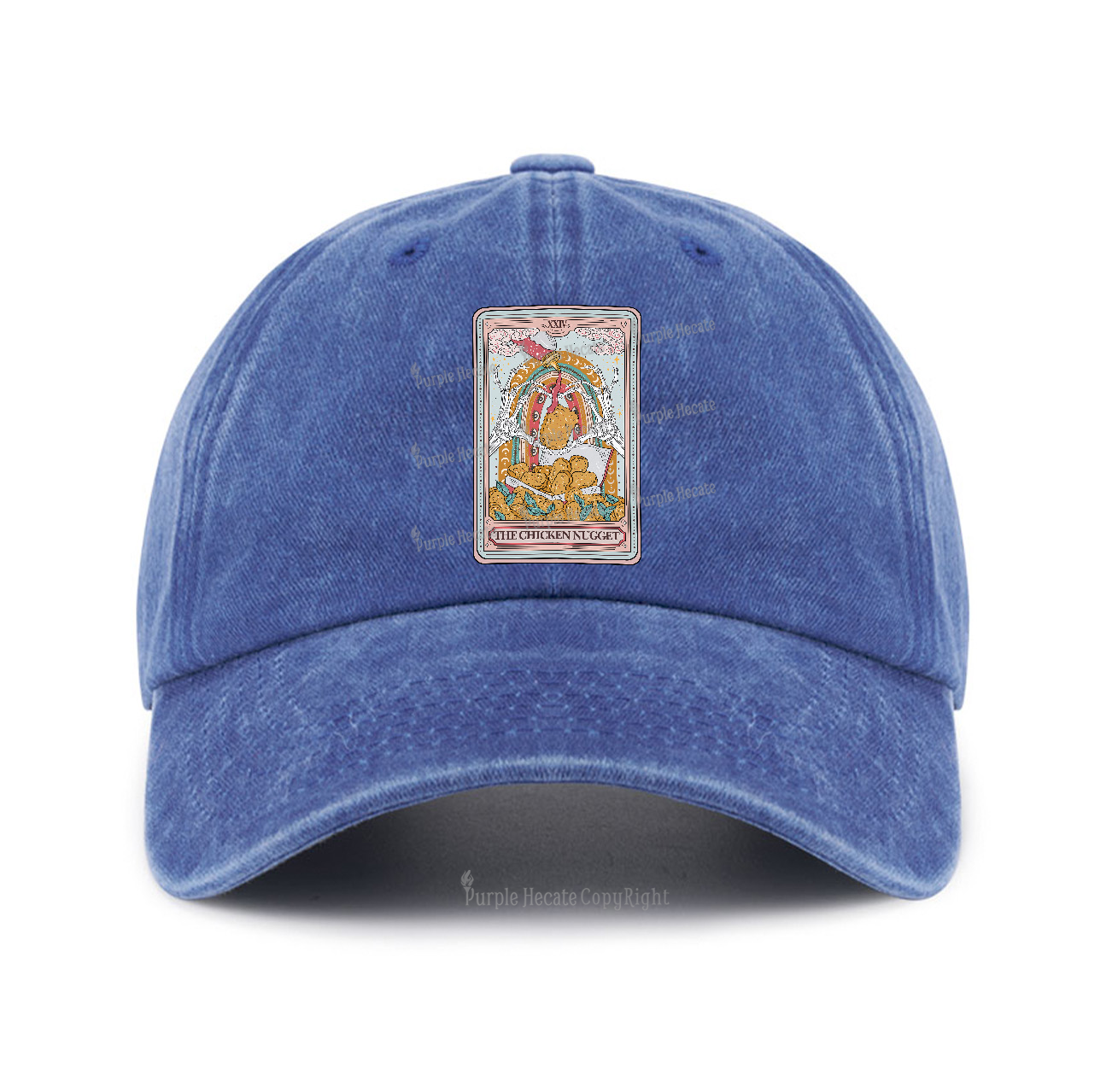 Purplehecate The Chicken Nugget Tarot Baseball Cap