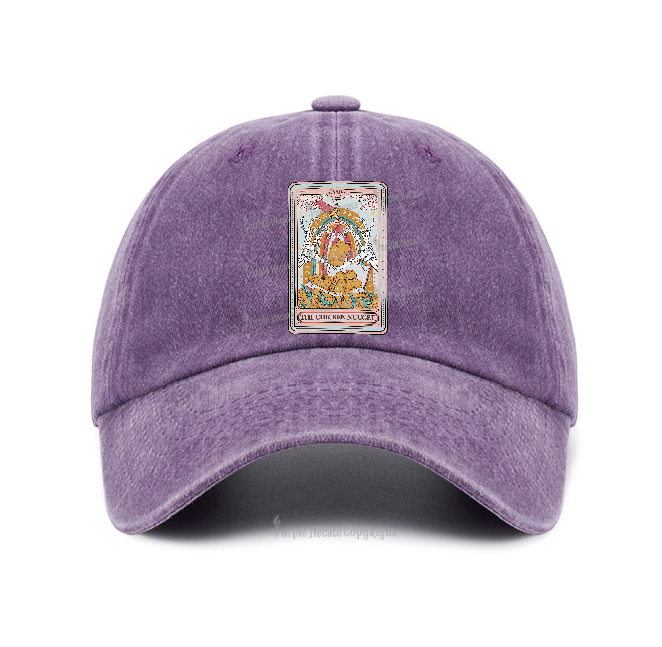 Purplehecate The Chicken Nugget Tarot Baseball Cap
