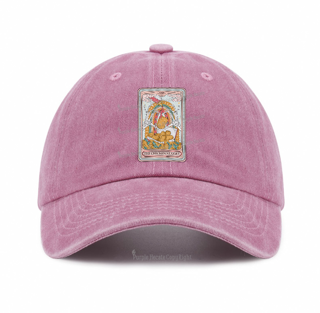 Purplehecate The Chicken Nugget Tarot Baseball Cap