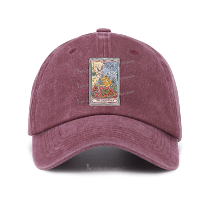 Purplehecate The Gardener Tarot Baseball Cap