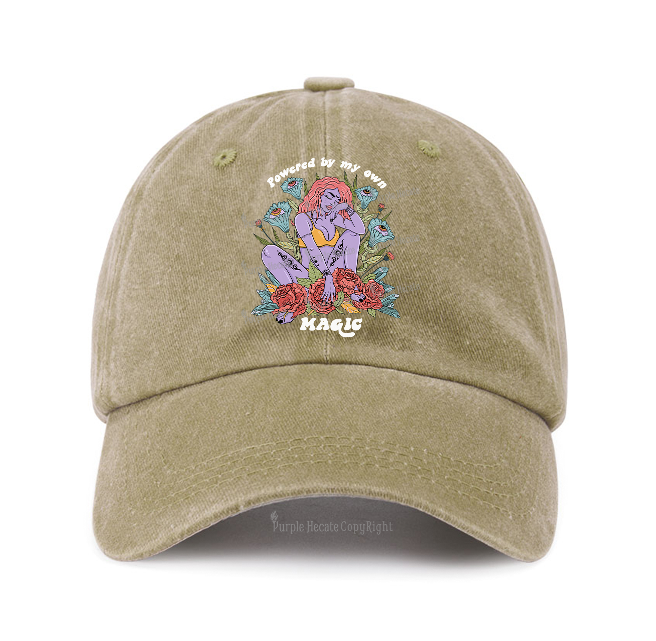 Purplehecate Powered By My Own Magic Baseball Cap