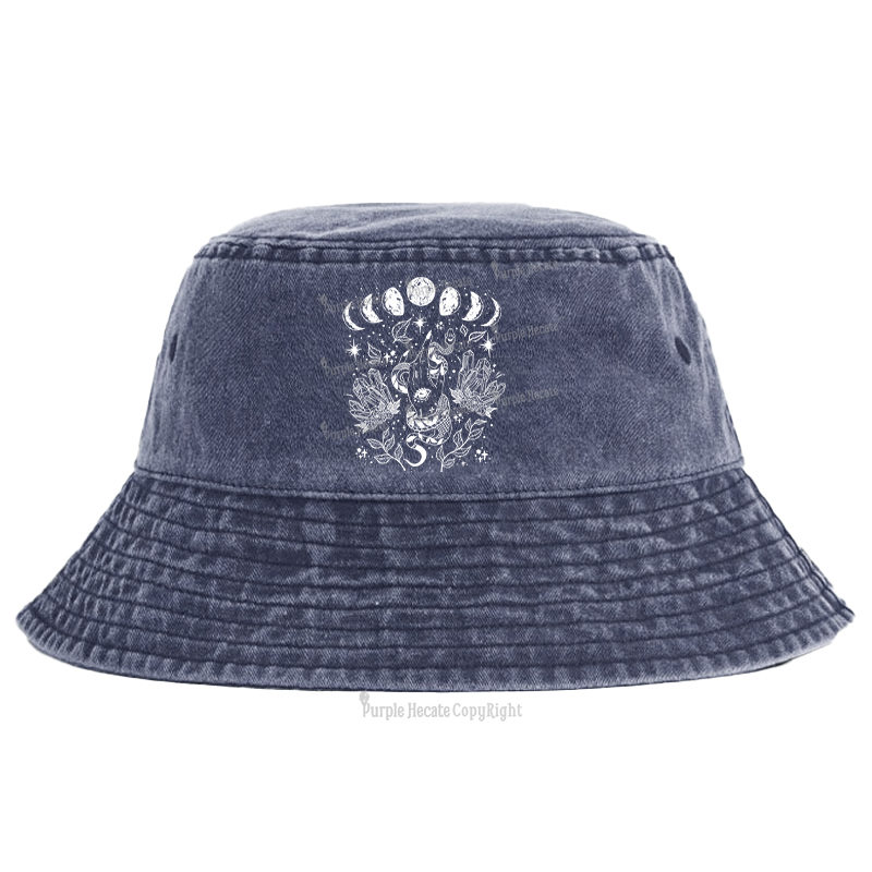 Purplehecate Reach For The Moon Bucket Hat