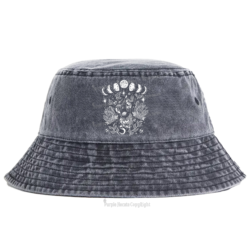 Purplehecate Reach For The Moon Bucket Hat