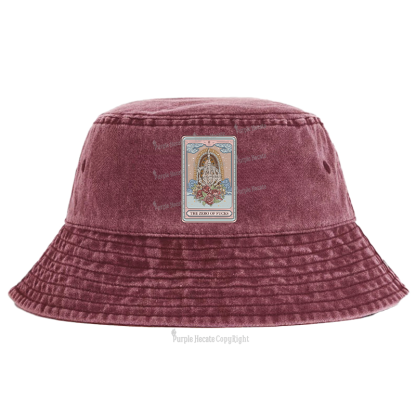Purplehecate The Zero Of Fucks Tarot Bucket Hat