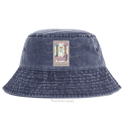 Purplehecate The High Priestess Tarot Bucket Hat