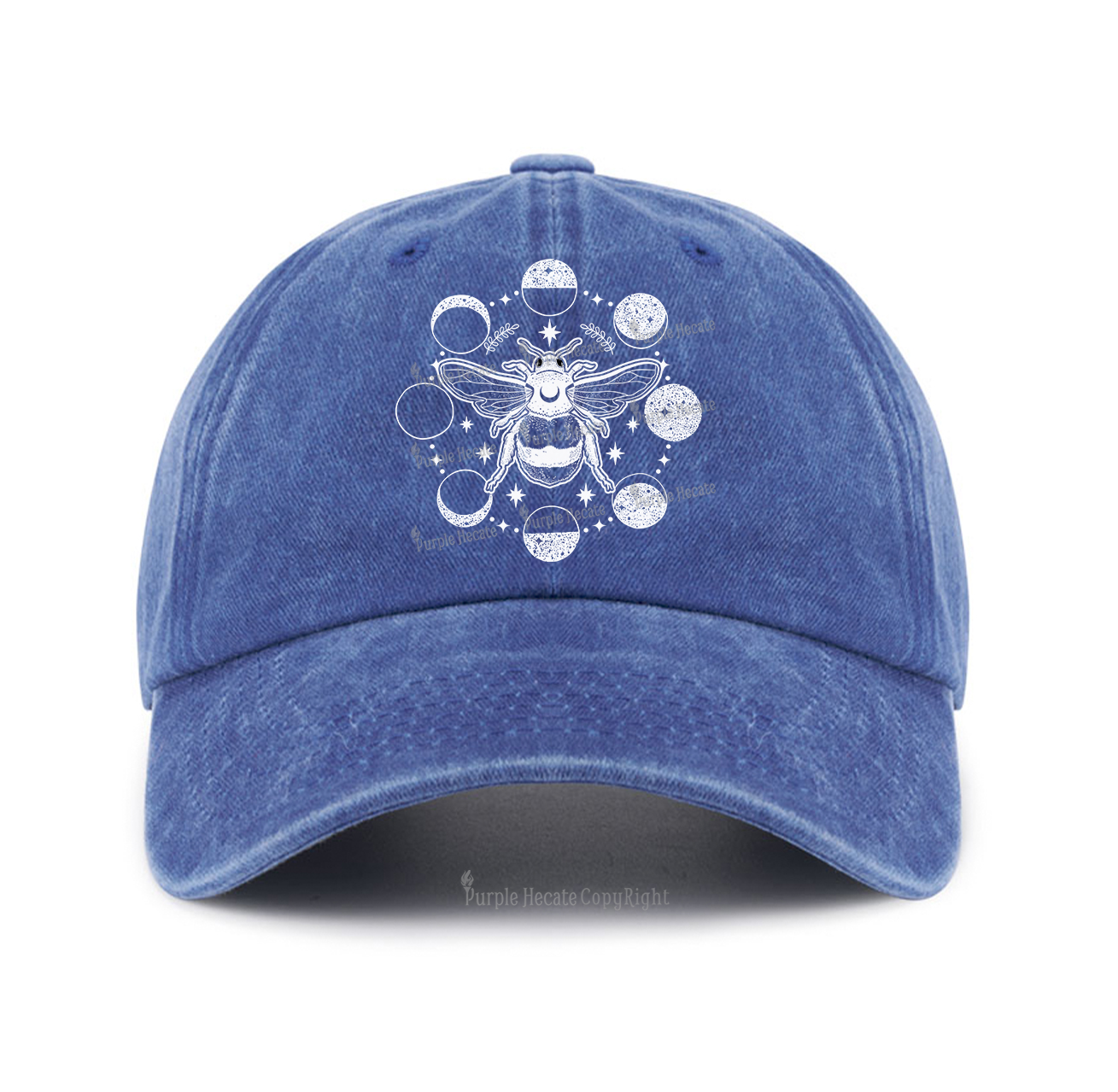 Purplehecate Moon Bee Baseball Cap