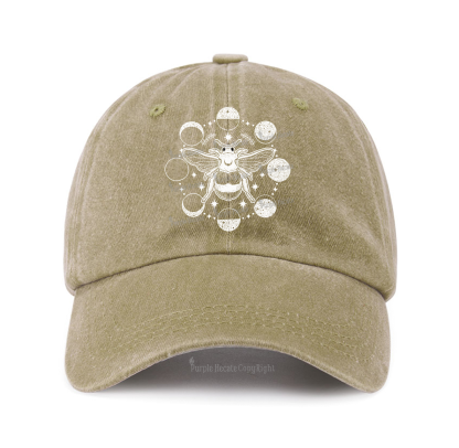 Purplehecate Moon Bee Baseball Cap