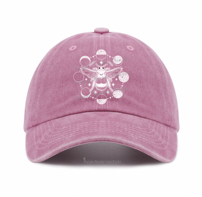 Purplehecate Moon Bee Baseball Cap