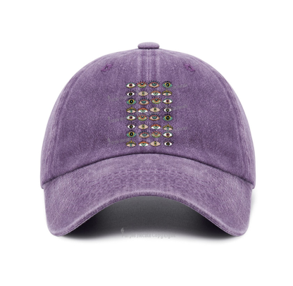 Purplehecate Evil Eye Pattern Baseball Cap