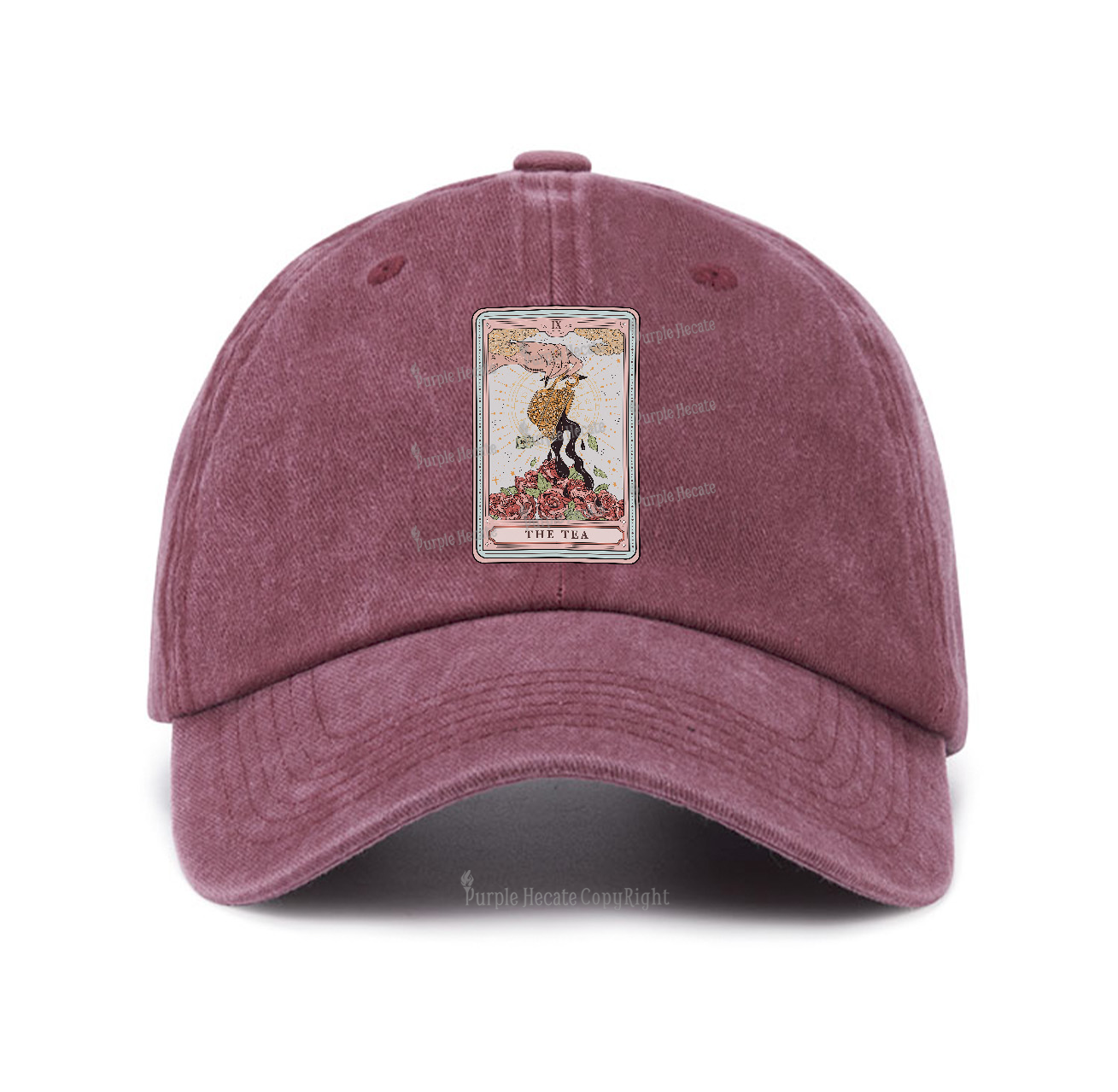 Purplehecate The Tea Tarot Baseball Cap