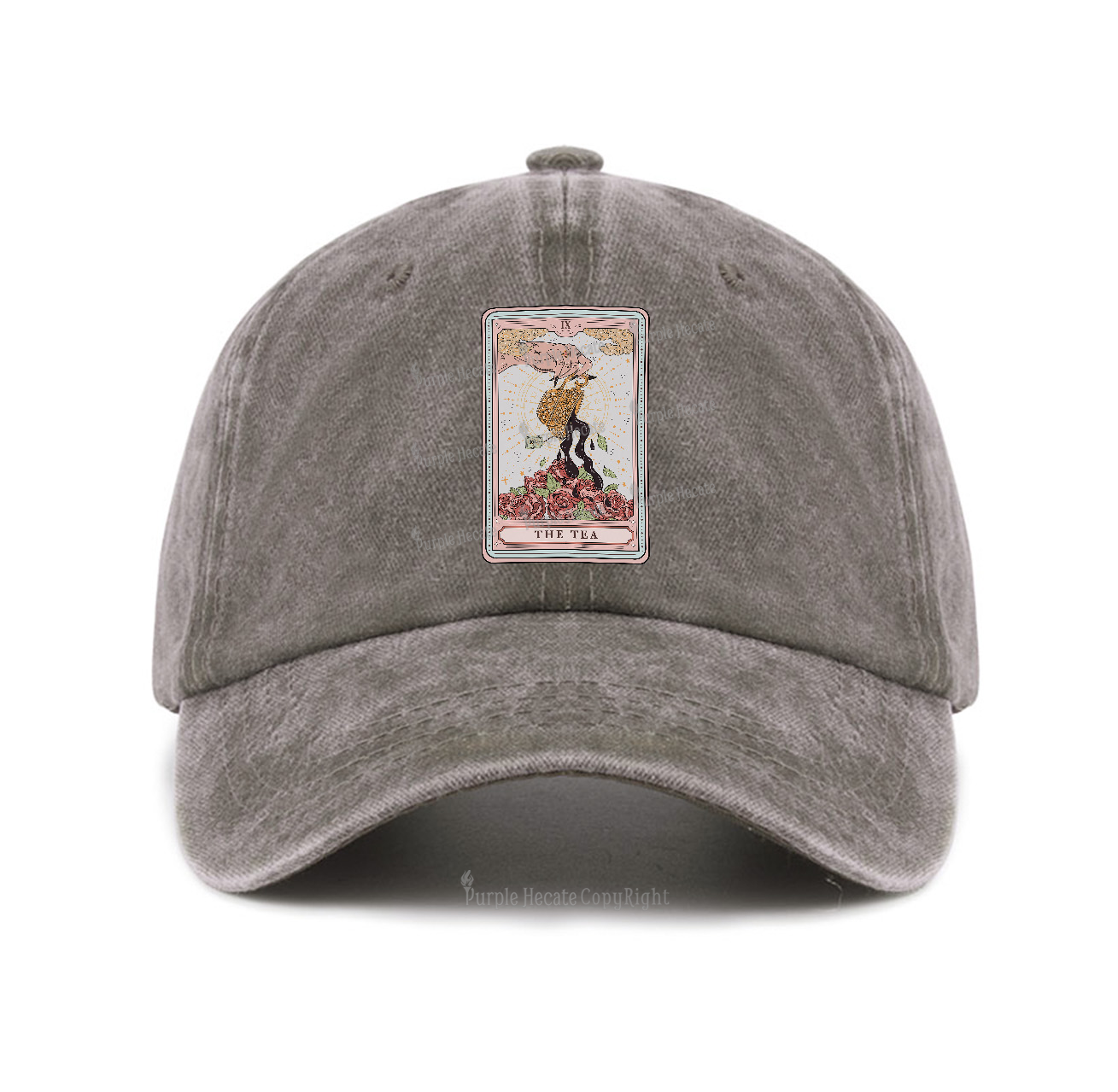 Purplehecate The Tea Tarot Baseball Cap