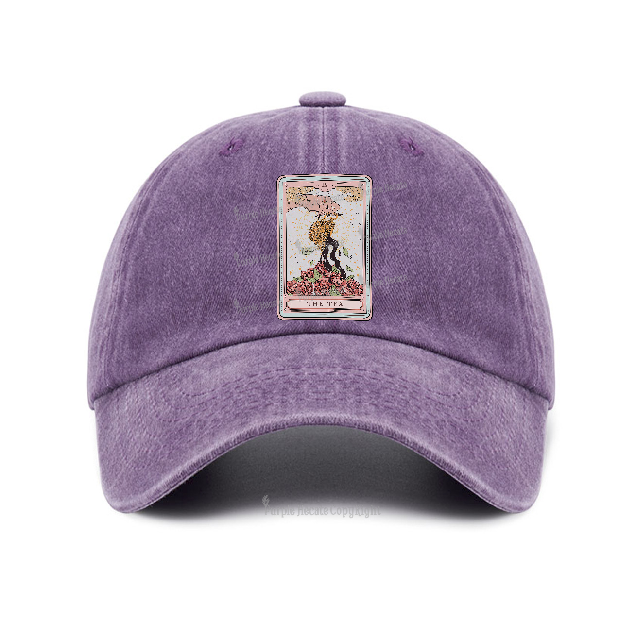 Purplehecate The Tea Tarot Baseball Cap