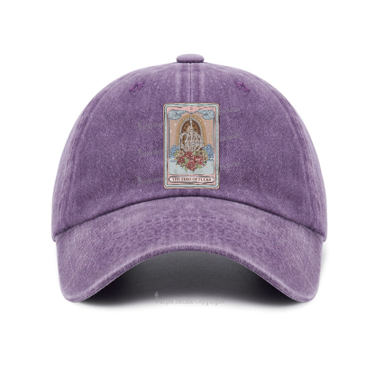 Purplehecate The Zero Of Fucks Tarot Baseball Cap