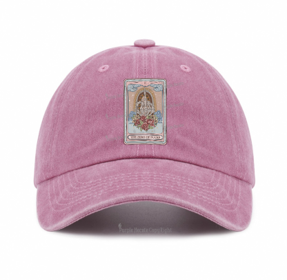 Purplehecate The Zero Of Fucks Tarot Baseball Cap