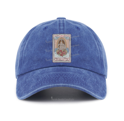 Purplehecate The Zero Of Fucks Tarot Baseball Cap