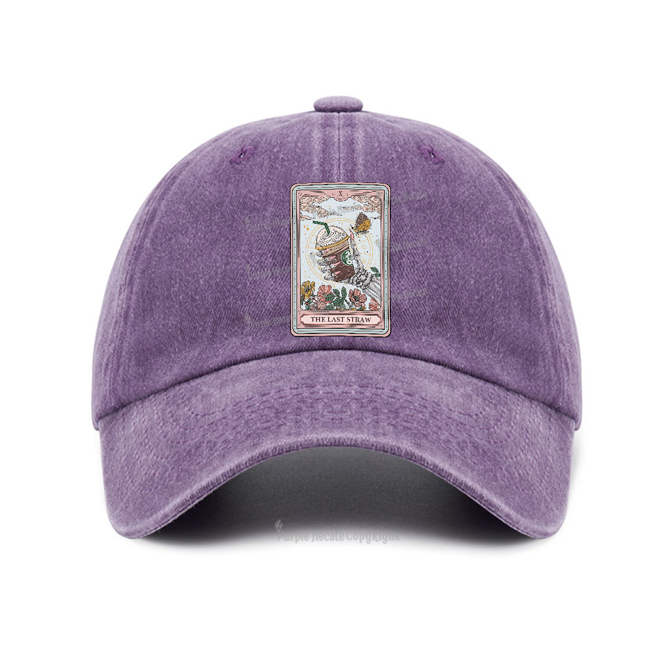 Purplehecate The Last Straw Tarot Baseball Cap