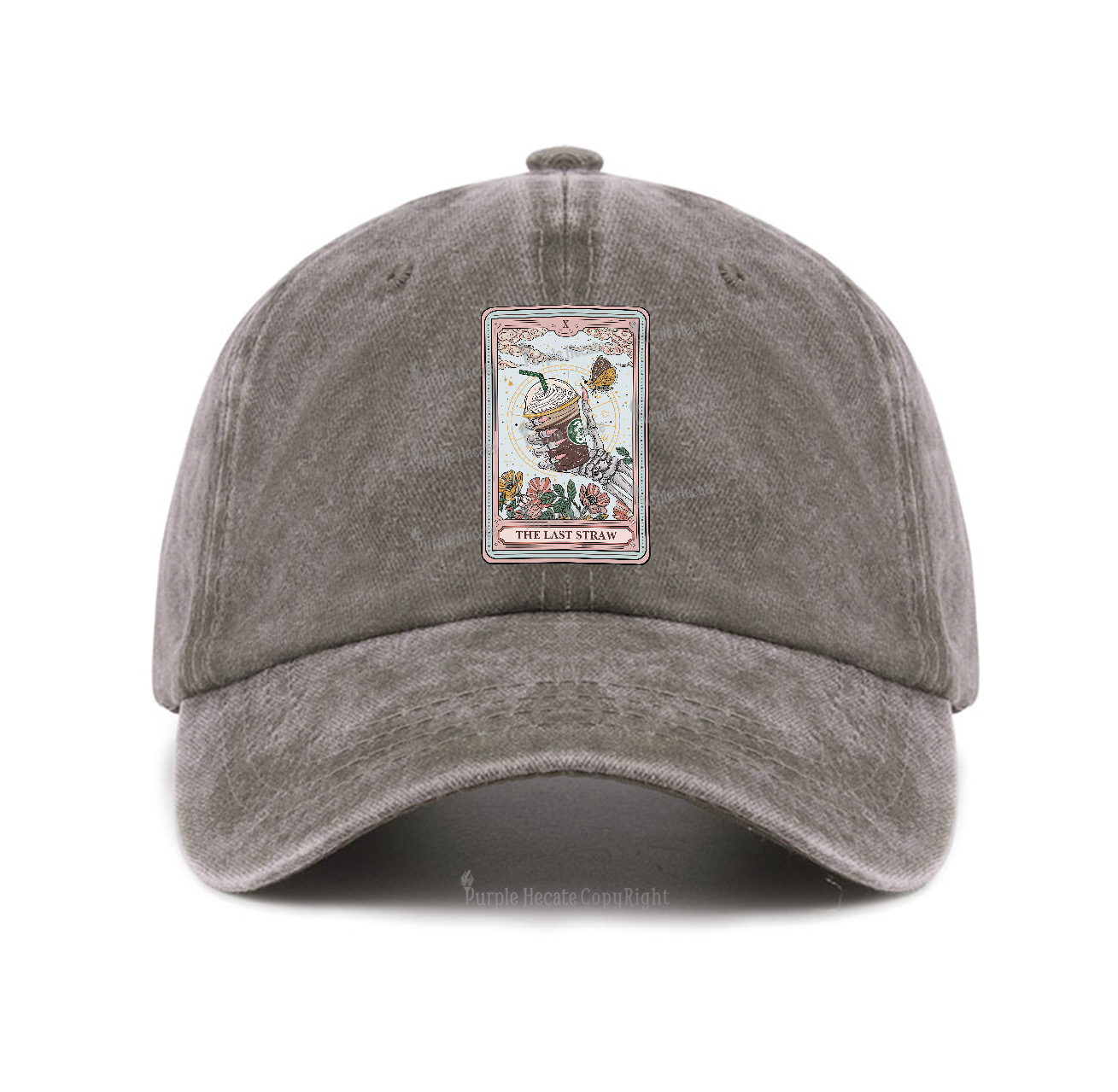 Purplehecate The Last Straw Tarot Baseball Cap