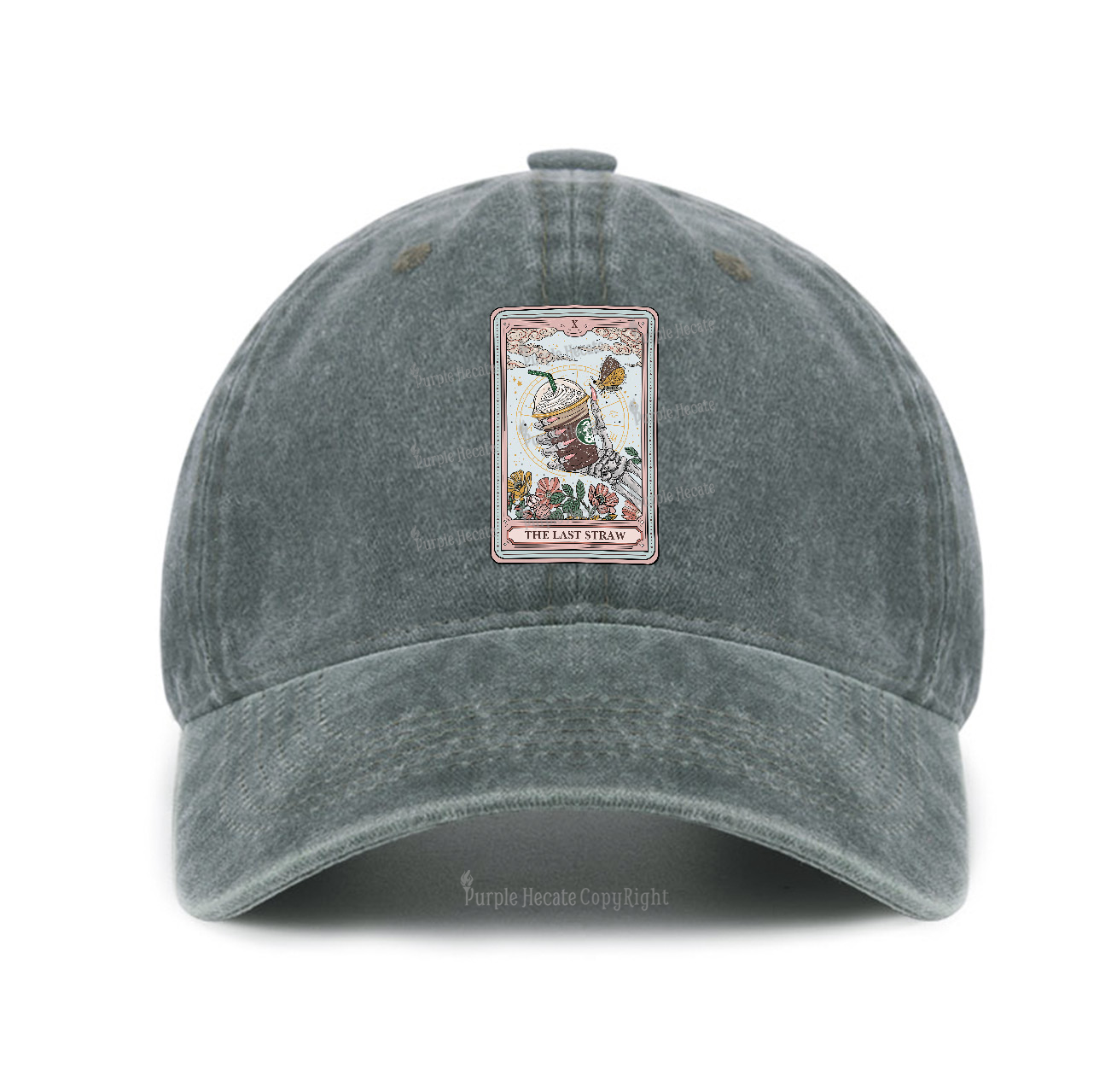 Purplehecate The Last Straw Tarot Baseball Cap