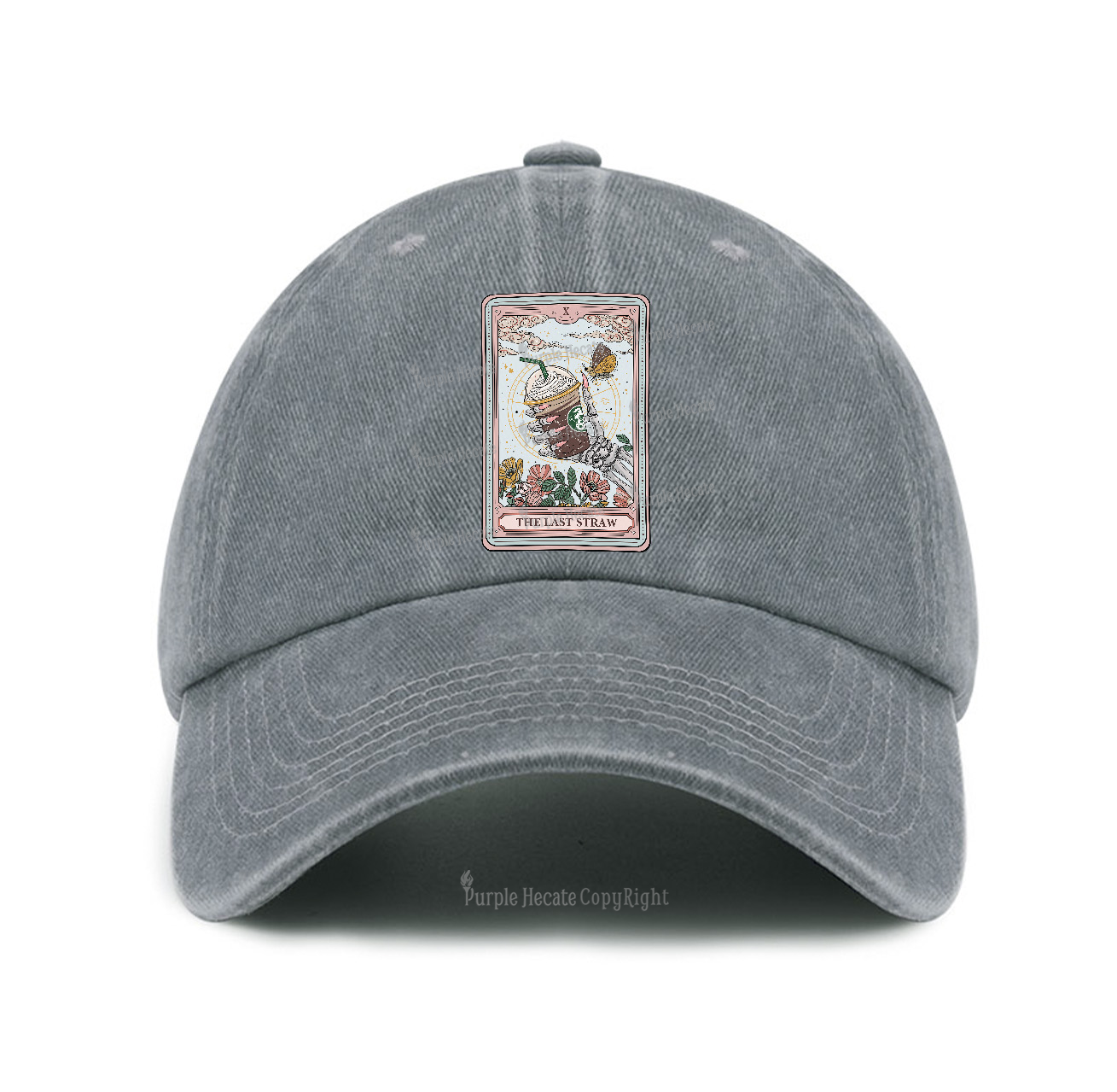 Purplehecate The Last Straw Tarot Baseball Cap