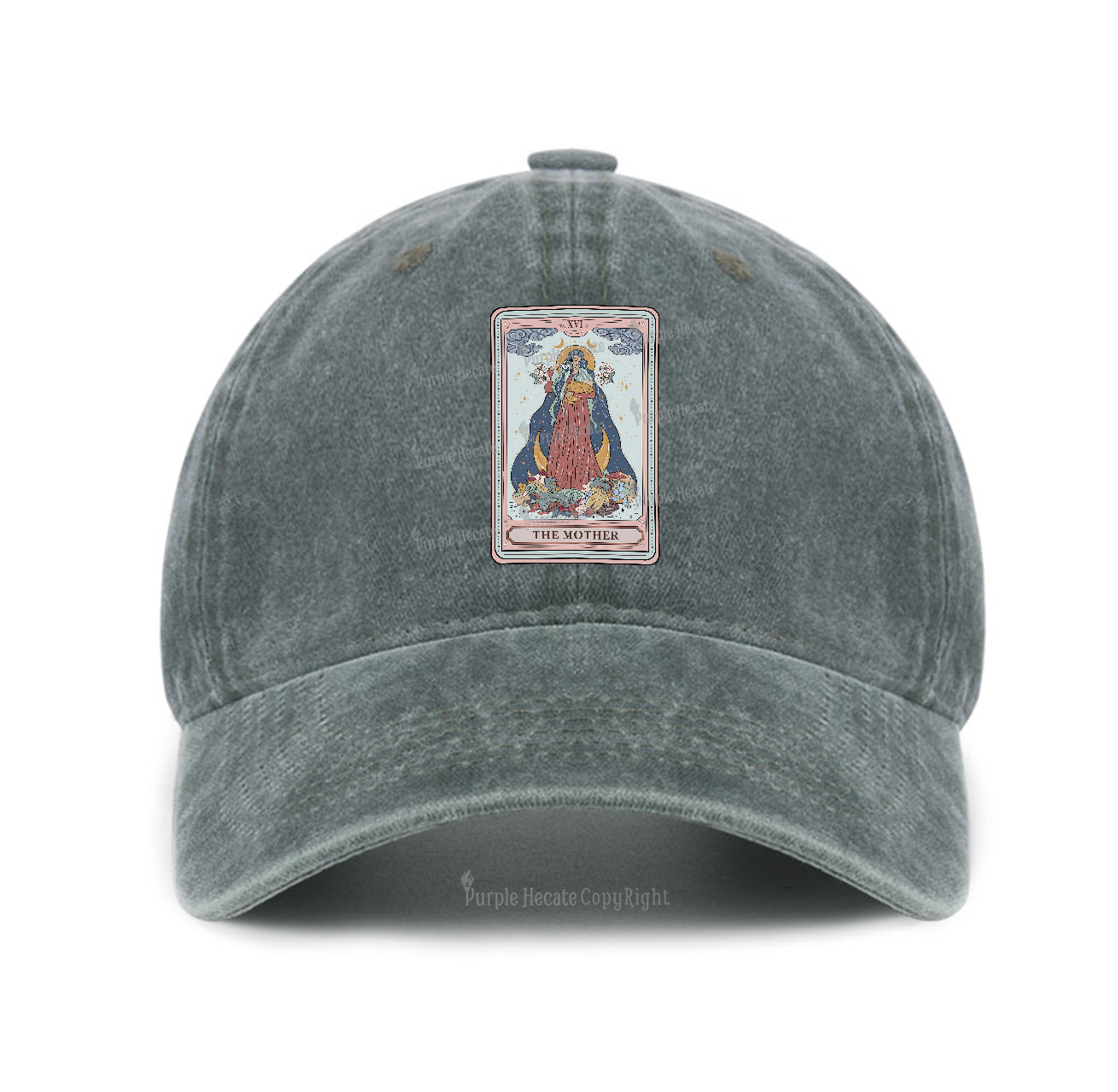 Purplehecate The Mother Tarot Baseball Cap