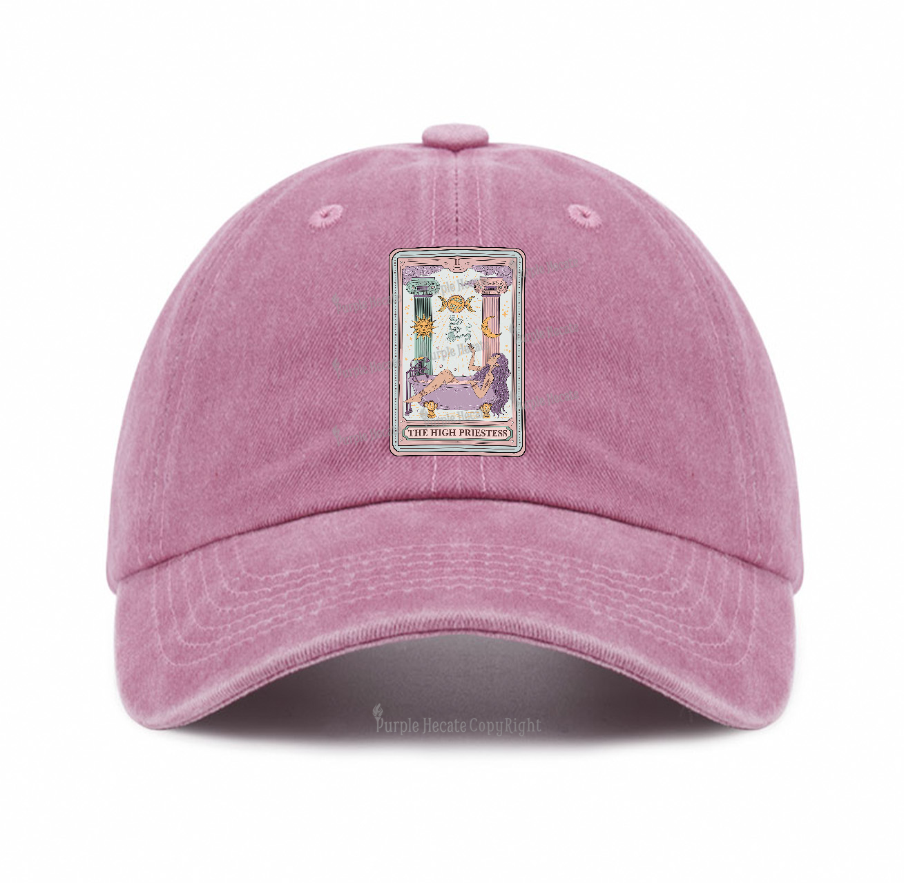 Purplehecate The High Priestess Tarot Baseball Cap