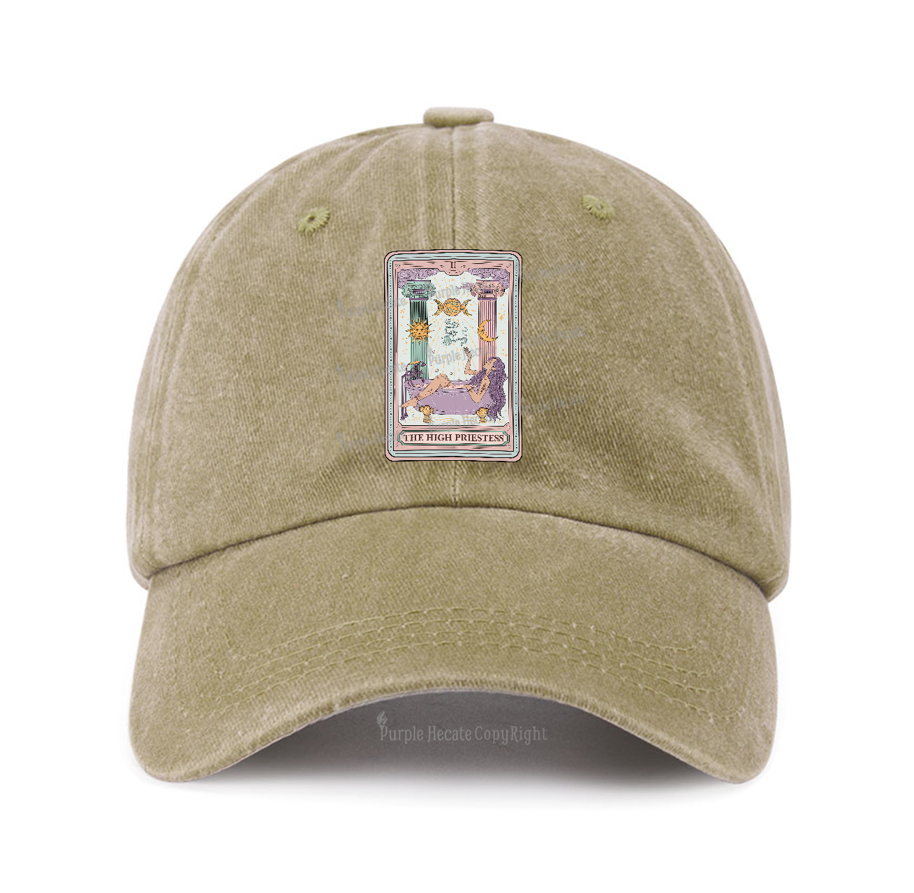 Purplehecate The High Priestess Tarot Baseball Cap