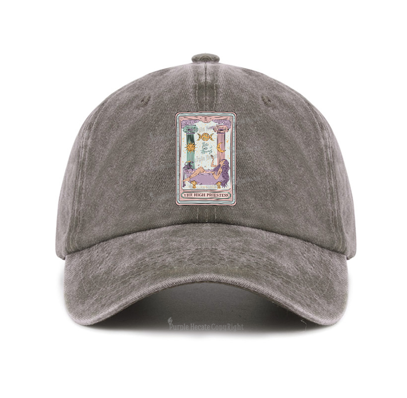 Purplehecate The High Priestess Tarot Baseball Cap