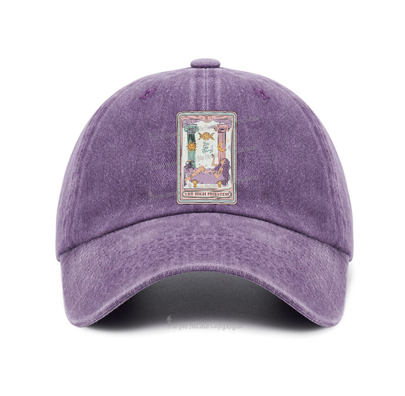 Purplehecate The High Priestess Tarot Baseball Cap