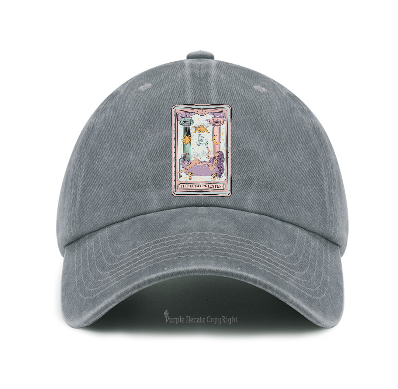 Purplehecate The High Priestess Tarot Baseball Cap