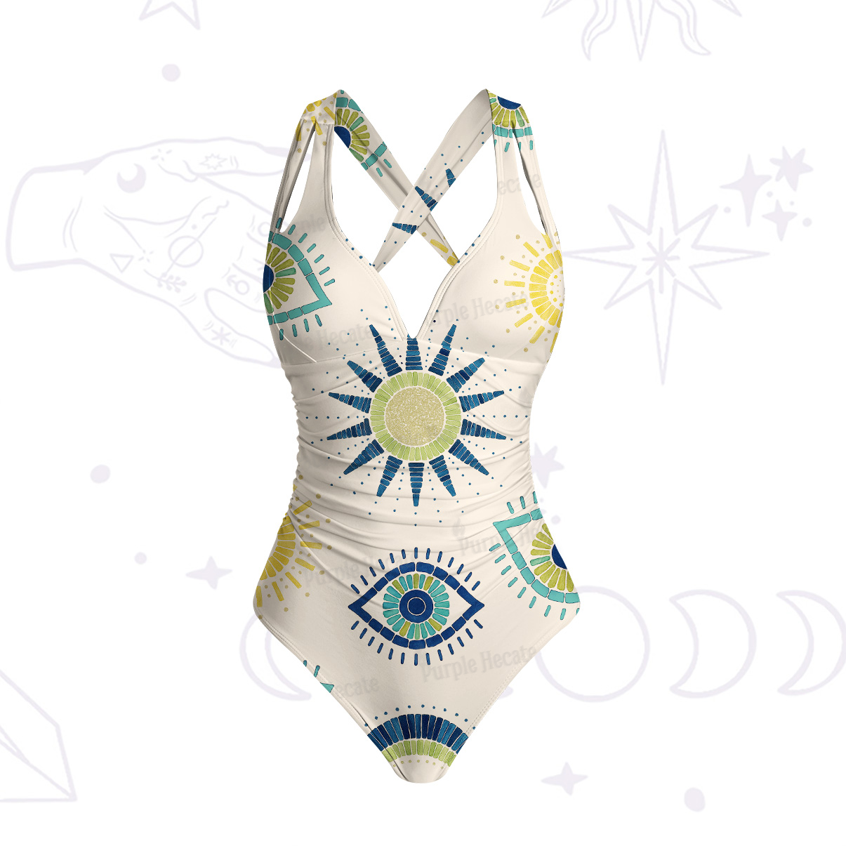 Purplehecate Sun Eye One-Piece Swimsuit