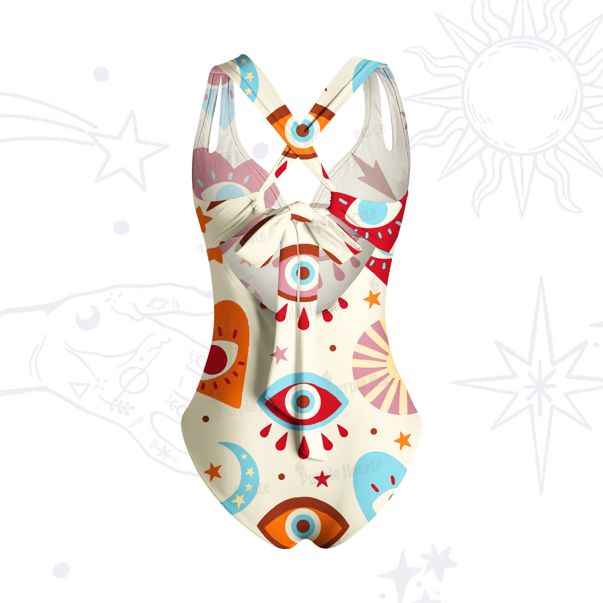 Purplehecate The Enchanted Eye of Love One-Piece Swimsuit