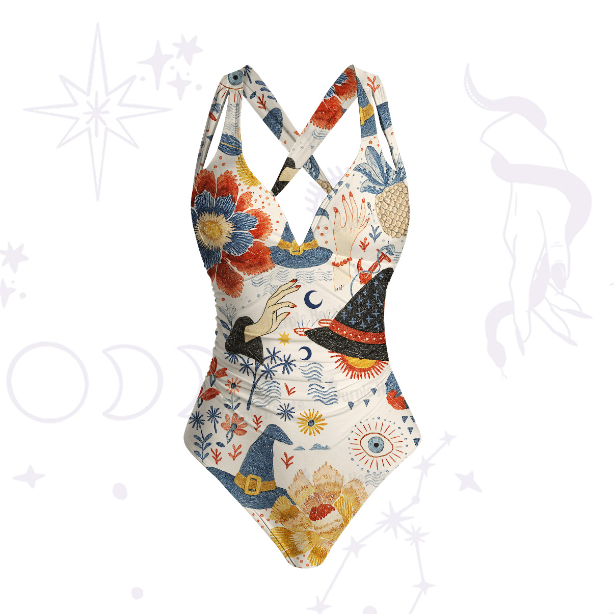 Purplehecate Witching Bloom One-Piece Swimsuit