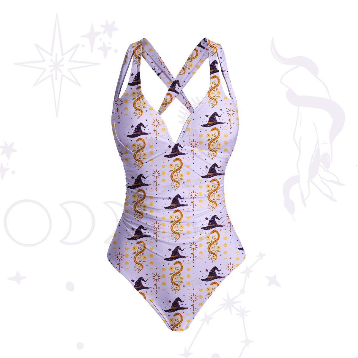 Purplehecate Witch's Enchantment One-Piece Swimsuit