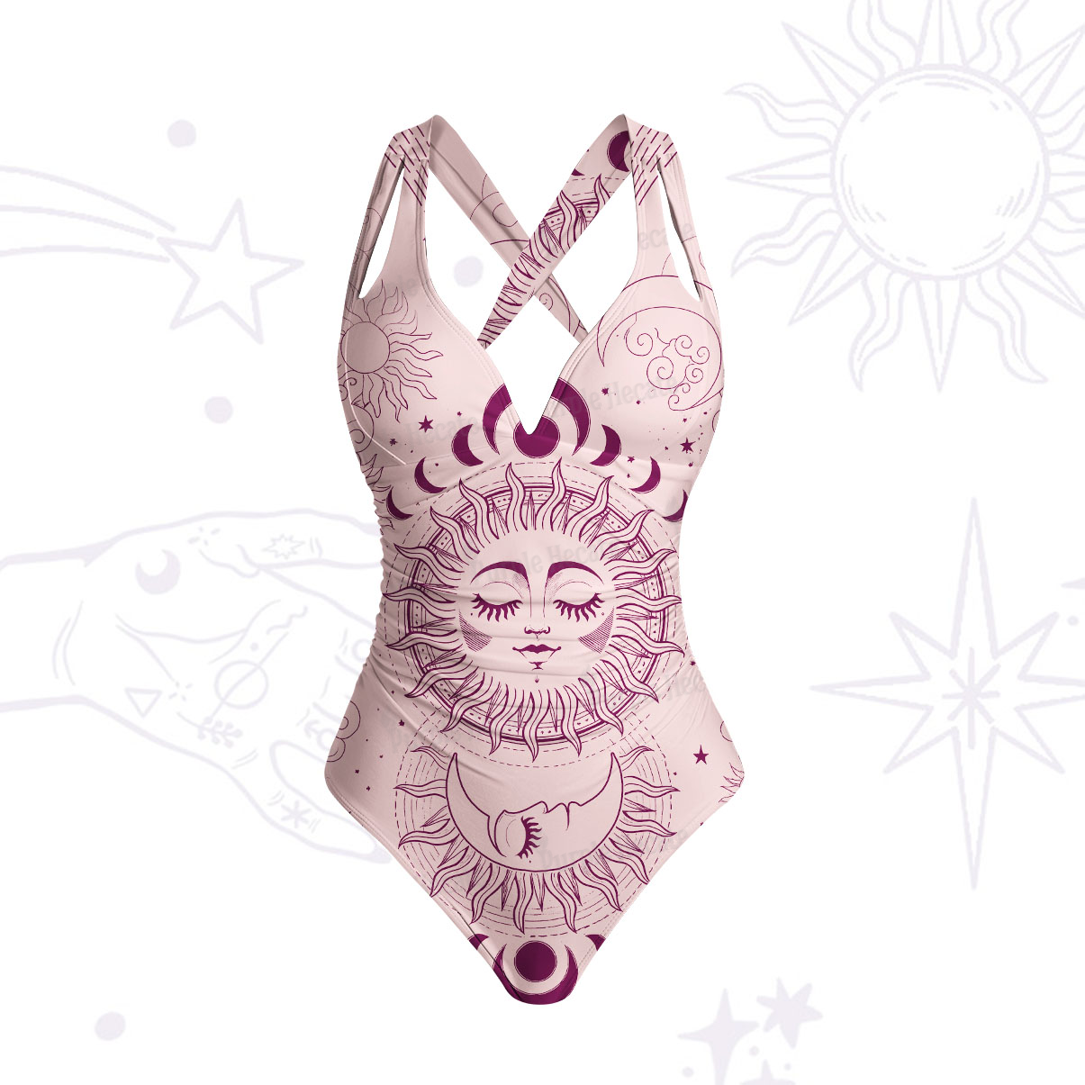 Purplehecate Lunar Eclipse One-Piece Swimsuit