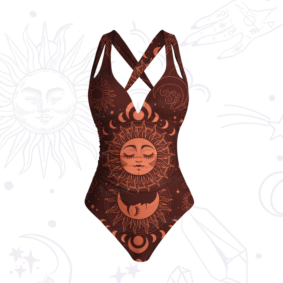 Purplehecate Lunar Eclipse One-Piece Swimsuit
