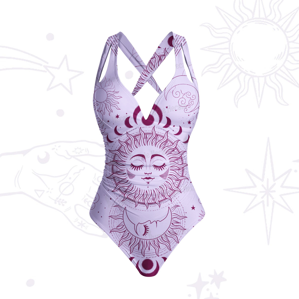 Purplehecate Lunar Eclipse One-Piece Swimsuit