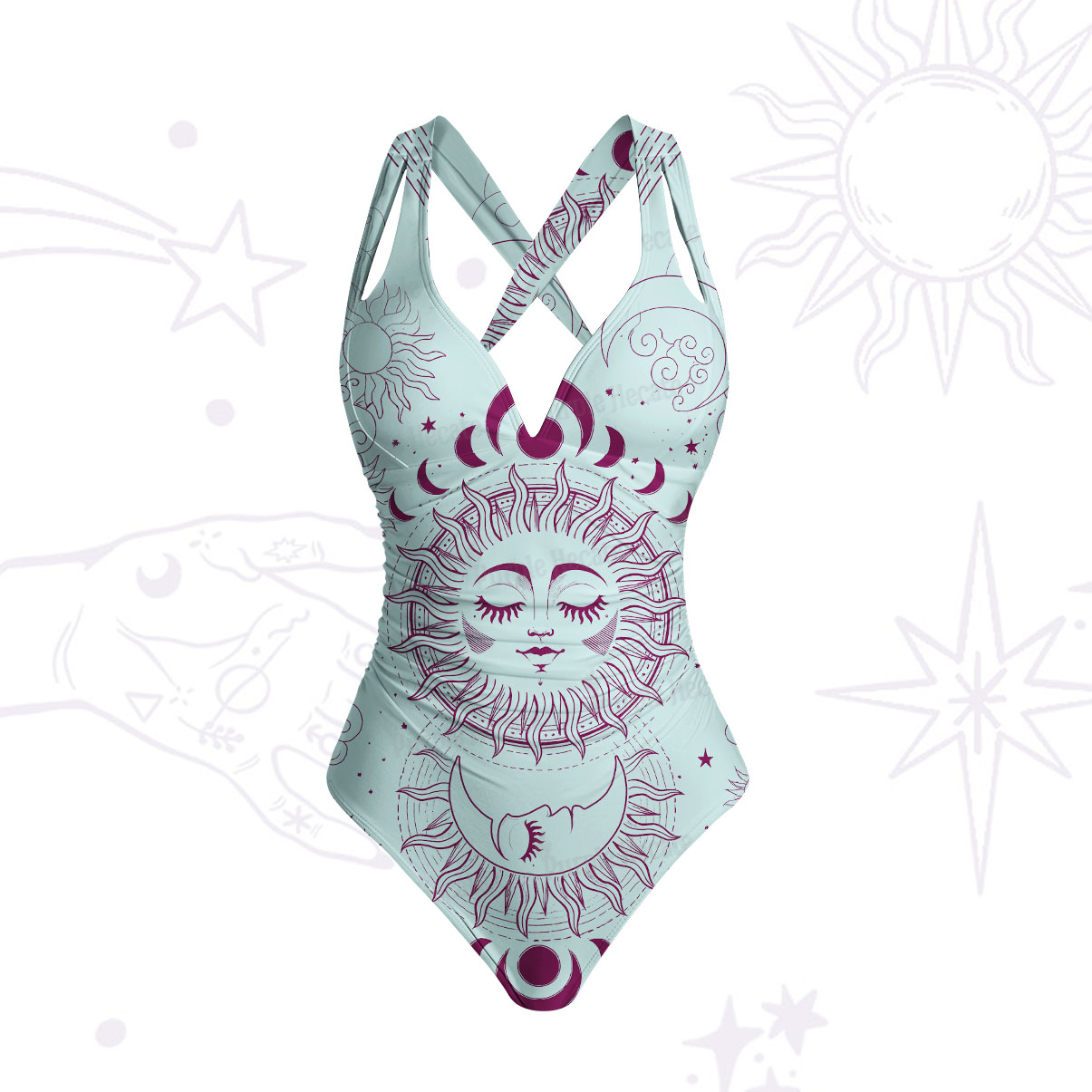 Purplehecate Lunar Eclipse One-Piece Swimsuit