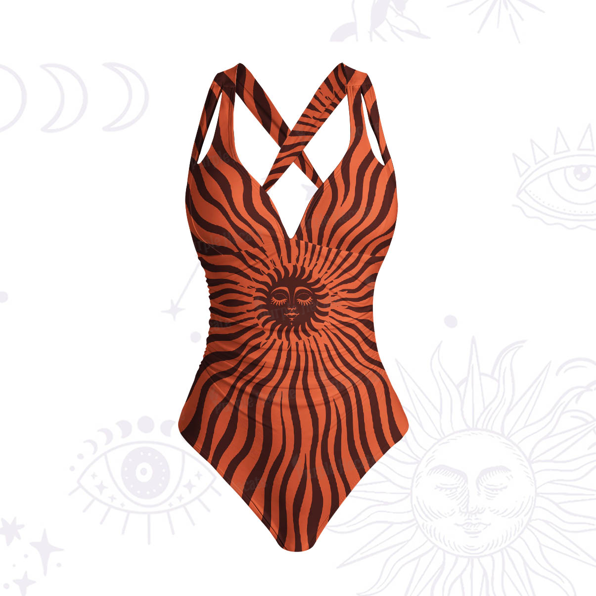 Purplehecate Radiance of the Sun One-Piece Swimsuit