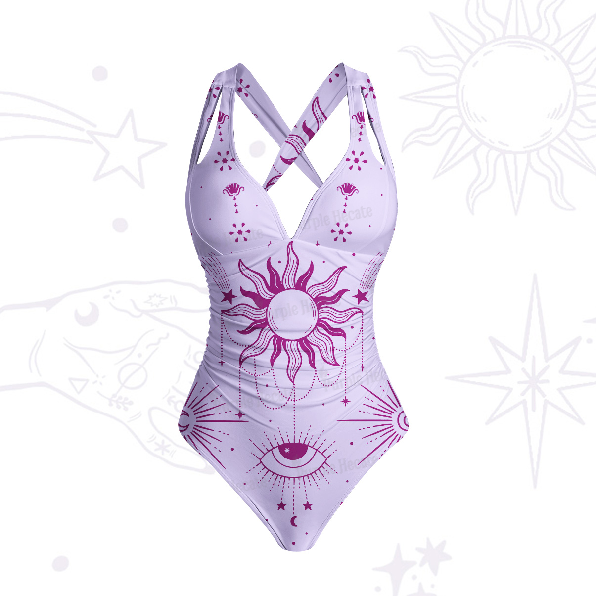 Purplehecate Solar Oracle One-Piece Swimsuit