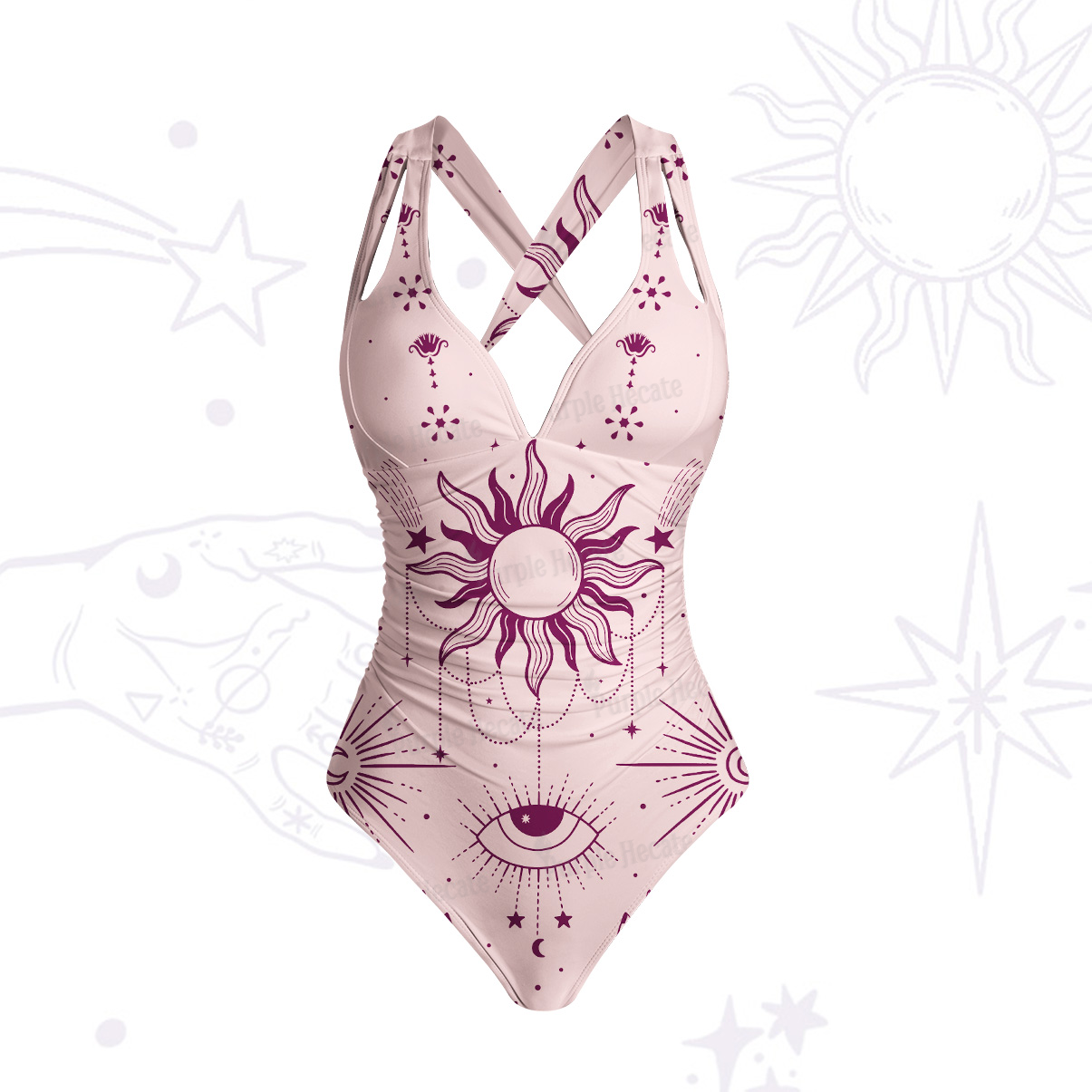 Purplehecate Solar Oracle One-Piece Swimsuit