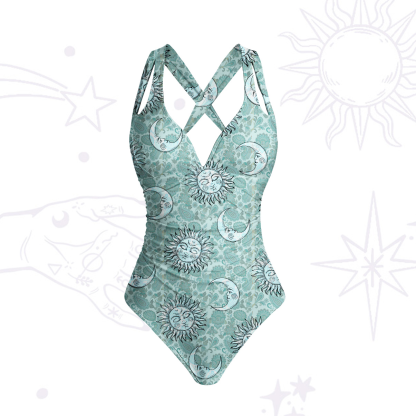 Purplehecate Sun & Moon Whispers One-Piece Swimsuit