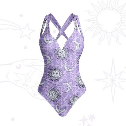 Purplehecate Sun & Moon Whispers One-Piece Swimsuit