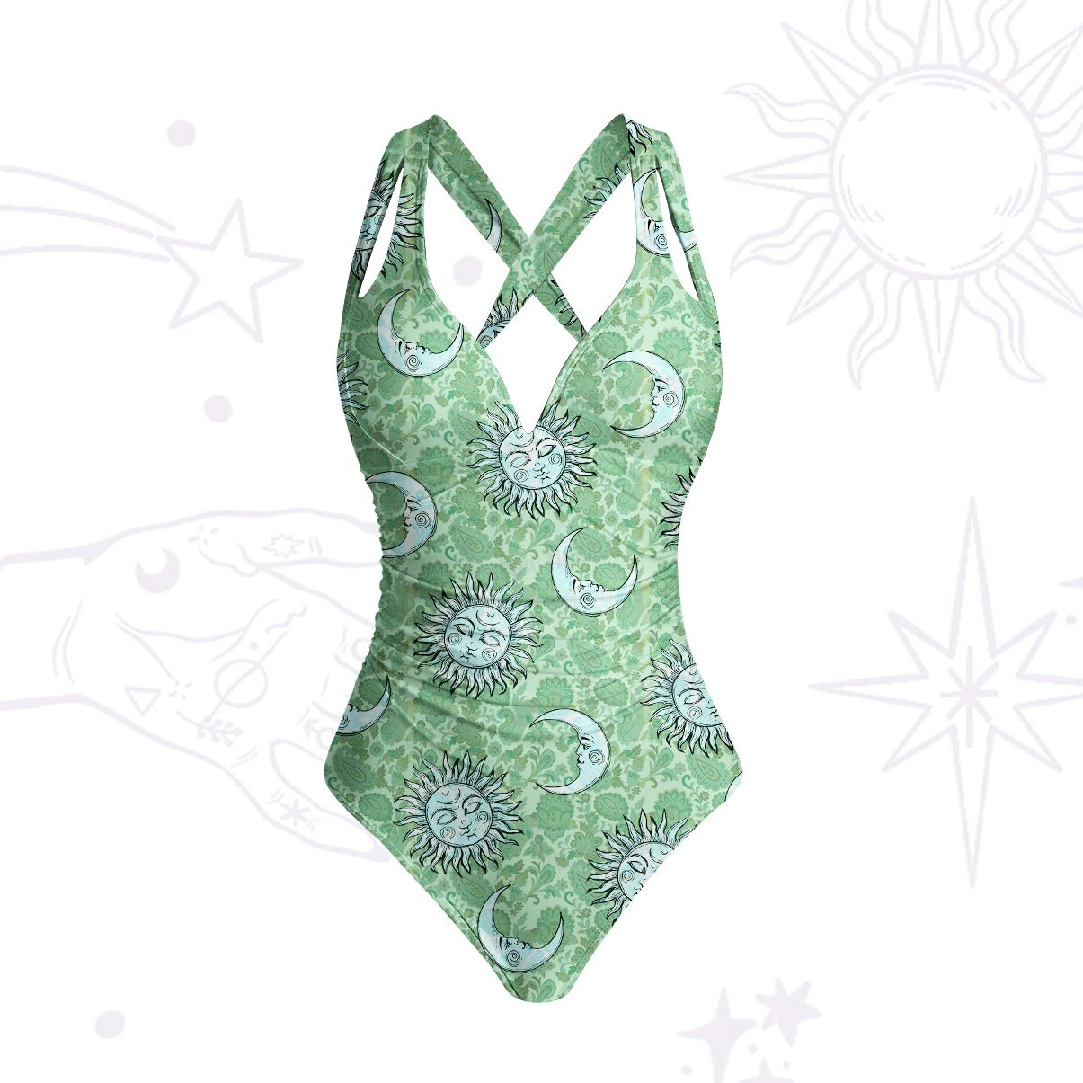 Purplehecate Sun & Moon Whispers One-Piece Swimsuit
