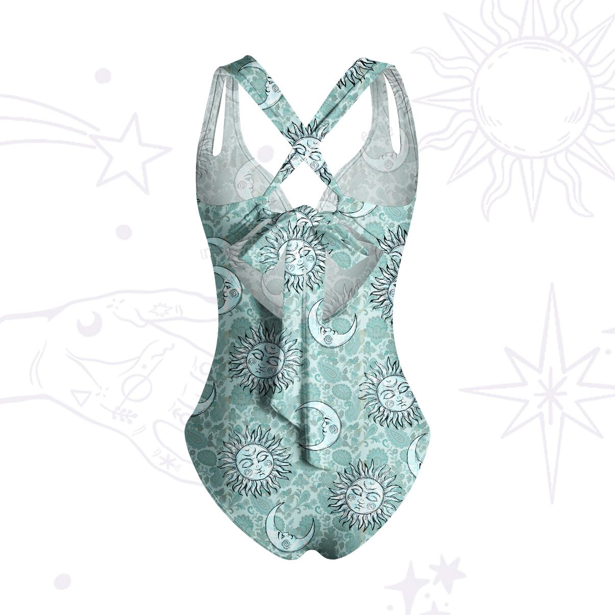Purplehecate Sun & Moon Whispers One-Piece Swimsuit