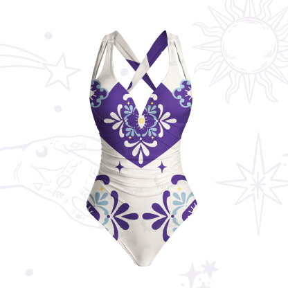 Purplehecate Celestial Oracle One-Piece Swimsuit