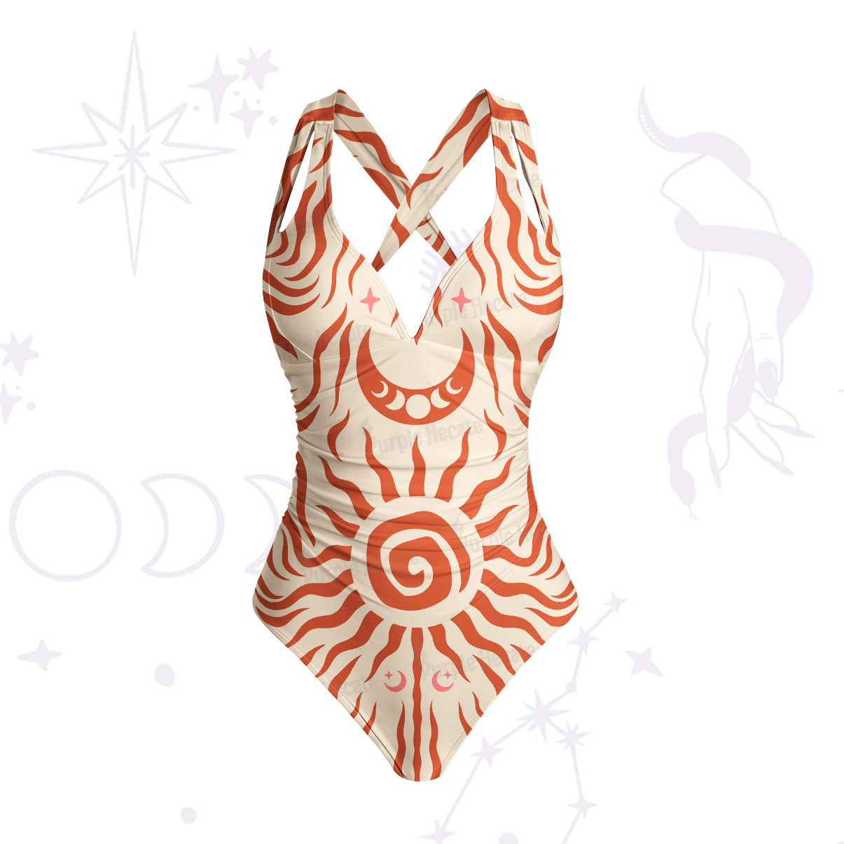 Purplehecate Solar Ritual One-Piece Swimsuit