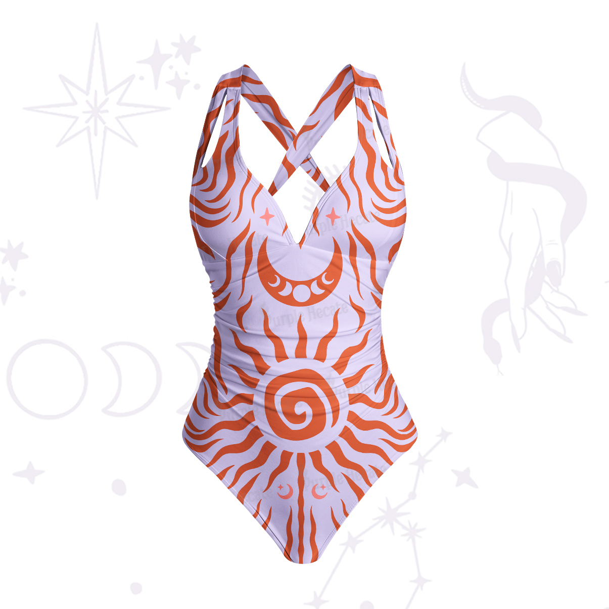 Purplehecate Solar Ritual One-Piece Swimsuit