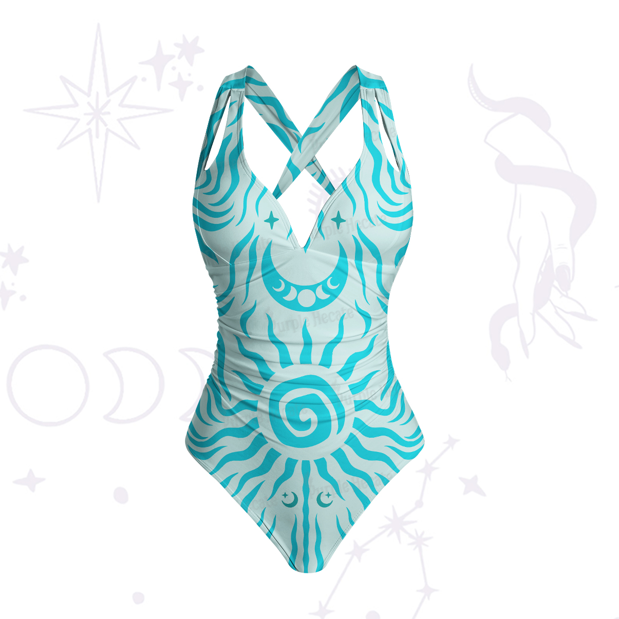 Purplehecate Solar Ritual One-Piece Swimsuit